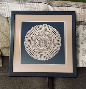 Embroidery test piece Guild Certified Framer